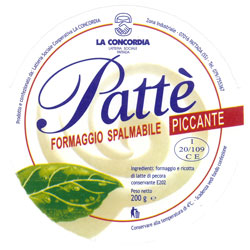 Patté crema spalmabile di formaggio